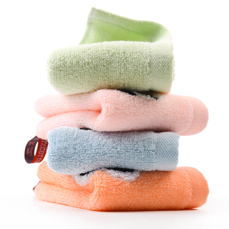 Toalha de rosto para bebé em algodão macio quadrada infantil_voghion.com