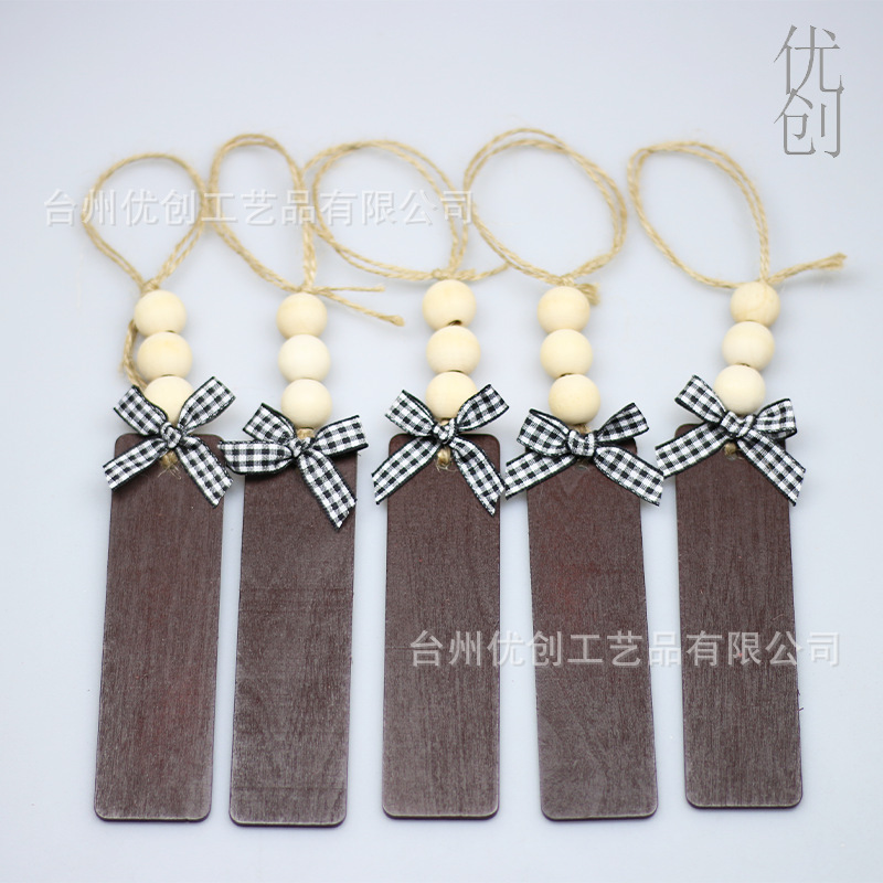 Christmas Simple Decoration Wood Chip Set Wooden Blank Tags Christmas Tree Ornaments Dance Party Home Decoration