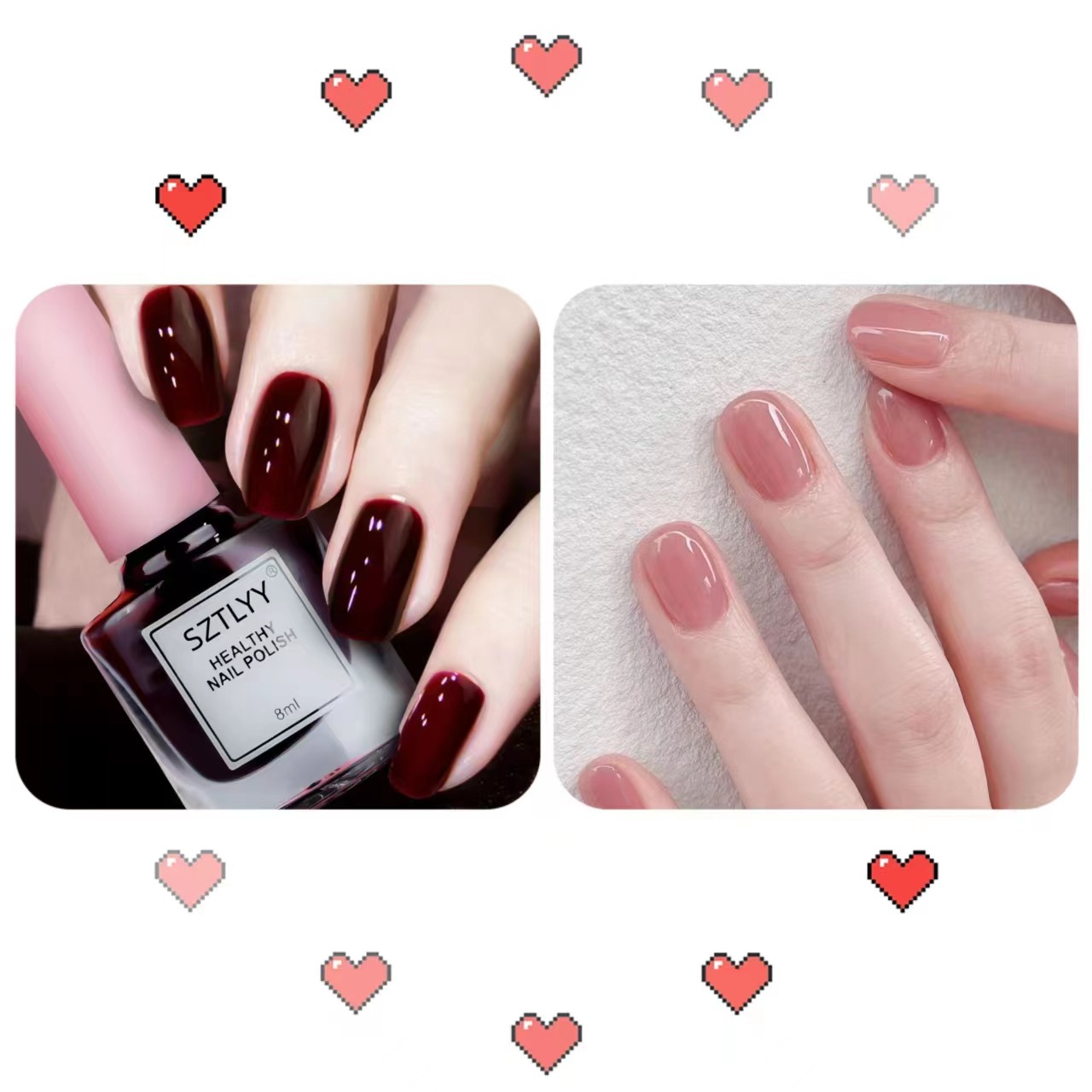 A base de agua de hielo blanco transparente desnudo esmalte de uñas hembra libre de horneado pelable sin lágrimas de secado rápido inodoro estudiante manicura traje