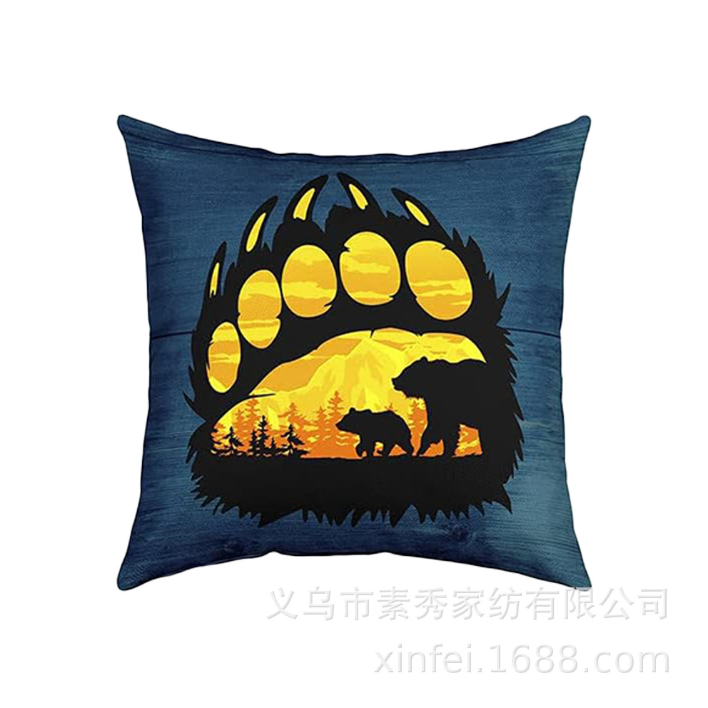 Transfronterizo amazónico Xiyin yak highland ganado animal sofá sala de estar respaldo decoración almohada abraza almohada cubierta de cojín image 39
