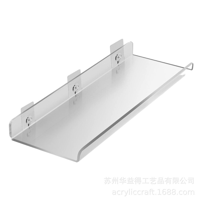 【幻帆】透明アクリルU形展示壁面棚穴なし浴室壁収納棚|undefined