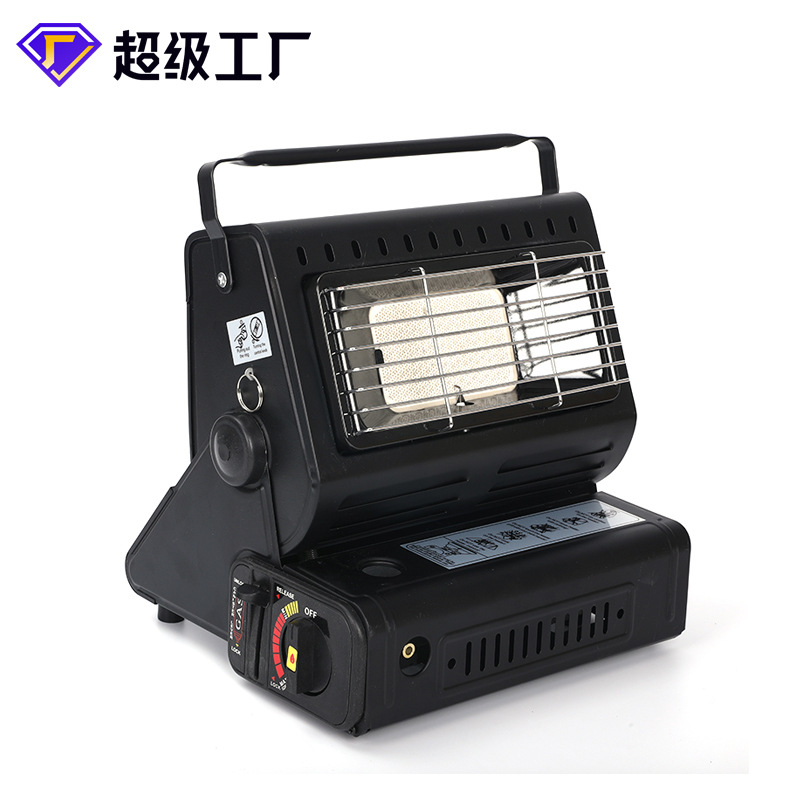 La tarjeta portátil para exteriores es un tanque de gas, estufa de calefacción, gas licuado de doble uso, mini calentador de carpa portátil, estufa de cocción