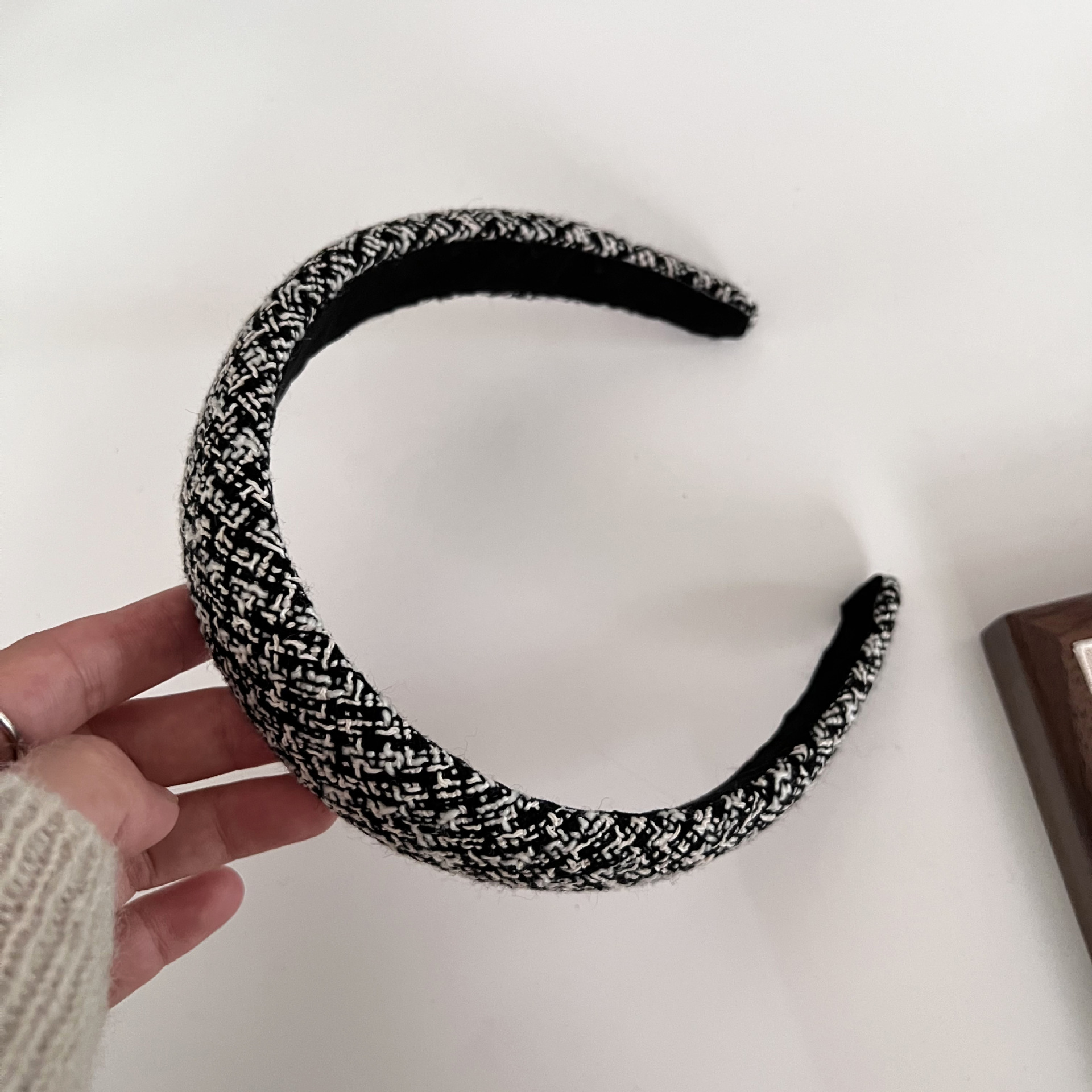 Elegant Style Elegant Lady Plaid Cloth Hair Band