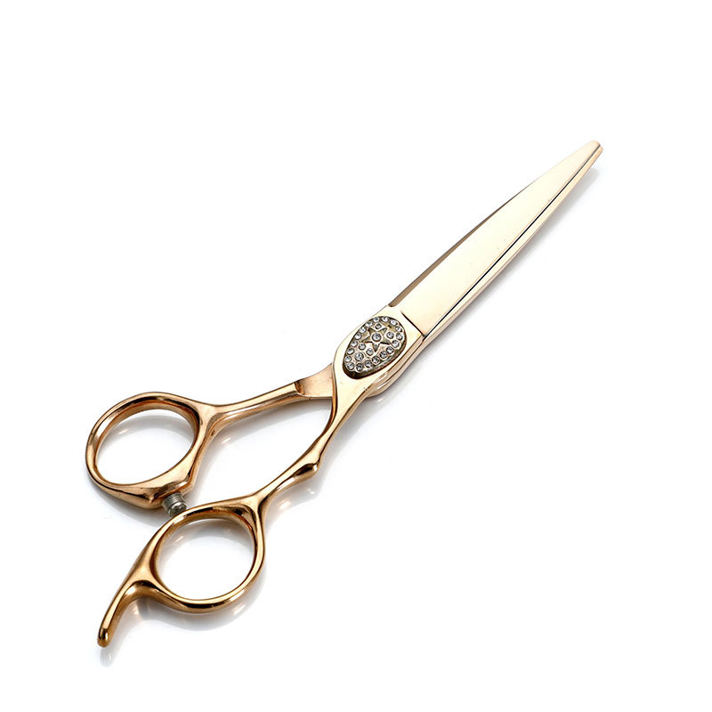 Tijeras de peluquería directa de fábrica Tijeras de dientes planos de acero inoxidable de 6 pulgadas 11 tijeras traje estilista tijeras de peluquería profesional