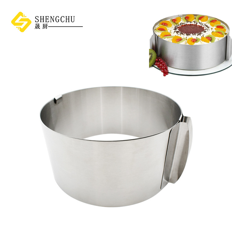 Stainless steel mousse circle 15.5-30cm large circular non-layered…