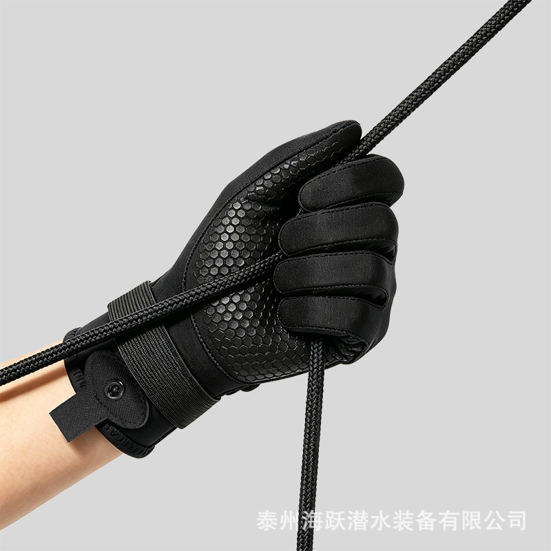 Diving gloves, wear-resistant 4mm, for crab catching, anti-puncture, winter swimming, snorkeling gloves