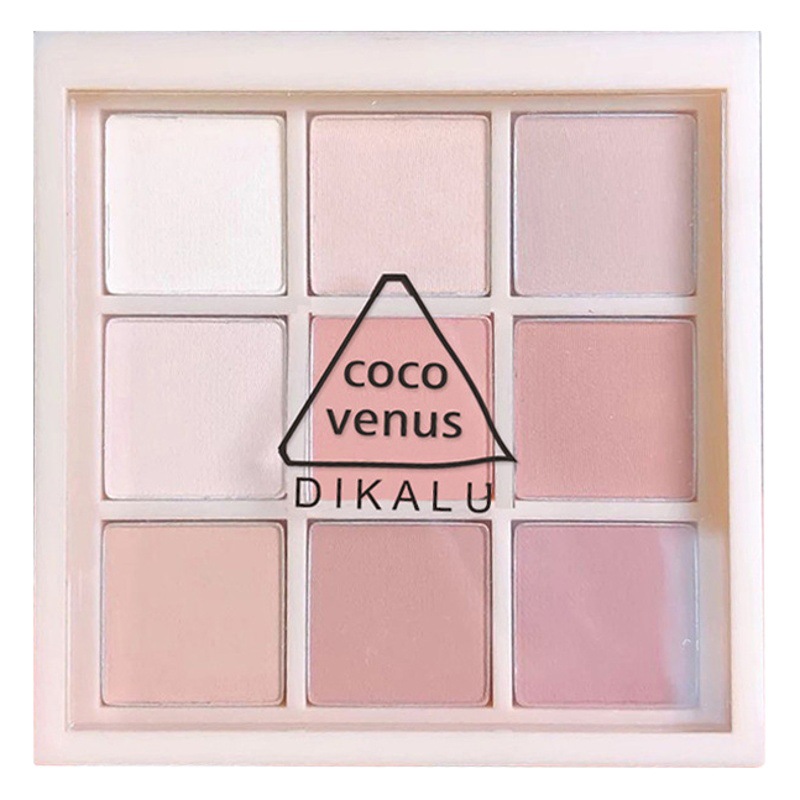 DIKALU Transparent 9-Color Full Matte Eye Shadow Plate DEAR NUDE ins Super Hot Style Makeup Online Celebrity Live Style