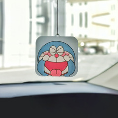 Doraemon Anime Car Air Freshener, Long-Lasting Aroma Discs for Vehicles, Car Interior Odor-Eliminating Cartoon-Style Creative Hanging Decorations