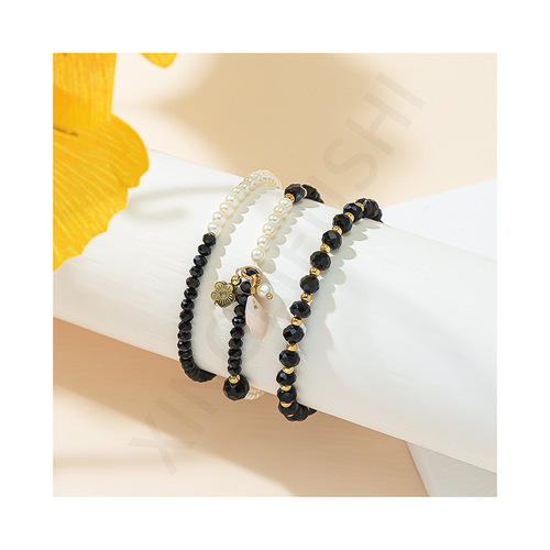 Fresh Girl Heart Series Crystal Bead Bracelet Fashion Pendant Bangle Bracelet for Women, Minimalist Forest System Bracelet Manufacturer