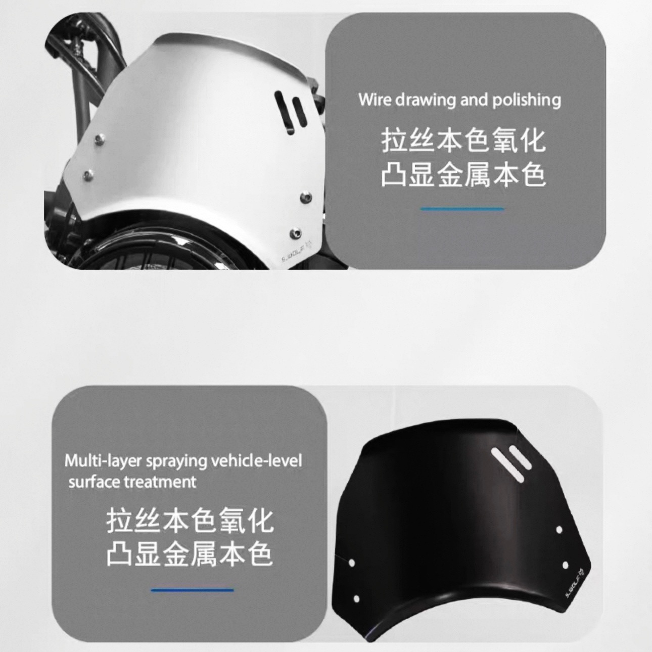 Suitable for Honda Cl300 Cl500 Cm300 Cm500 Hood Deflector Aluminum Alloy Small Windshield Front Windshield