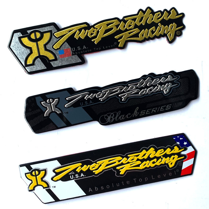 American Brother Exhaust Pipe Decal High Temperature Metal Aluminum Sticker Waterproof Decoration Motorcycle Modification Accessories Sticker