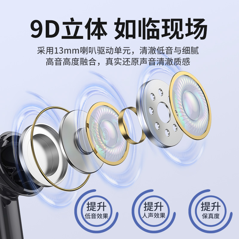 Awei用次元t36小型ミニ型ワイヤレスイヤホンbluetooth 5.3高颜値半入耳式男女通用モデル|undefined