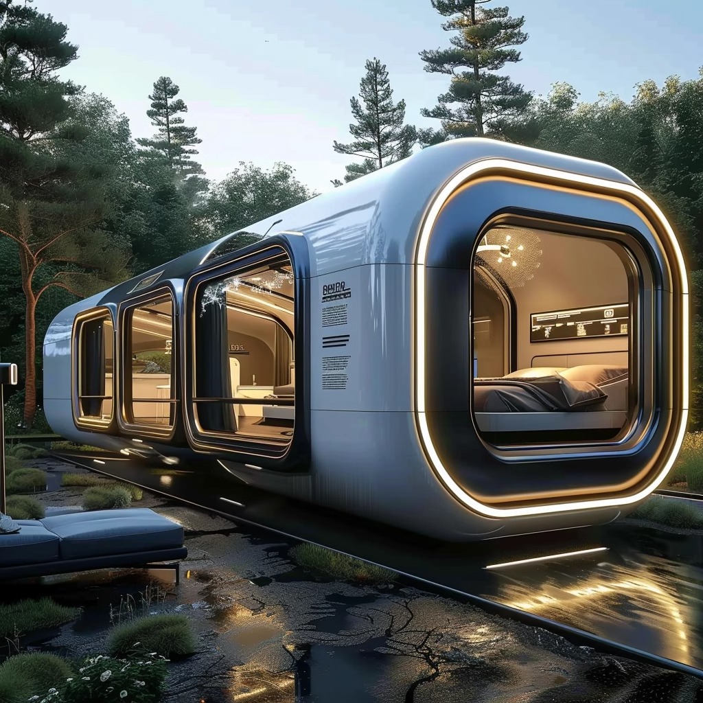 RV tecnología de vivienda residencial red famosa luz salvaje vivienda móvil	 Habitación Materna e Infantil del fabricante de la cápsula espacial Weishu