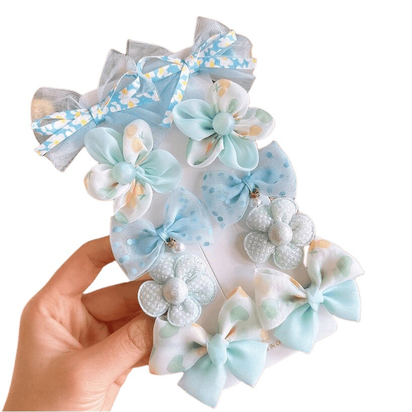 Princesa Súper Hada arco horquilla tela flor horquilla accesorios para el cabello de los niños no lastiman el pelo BB clip chica Bangs clip