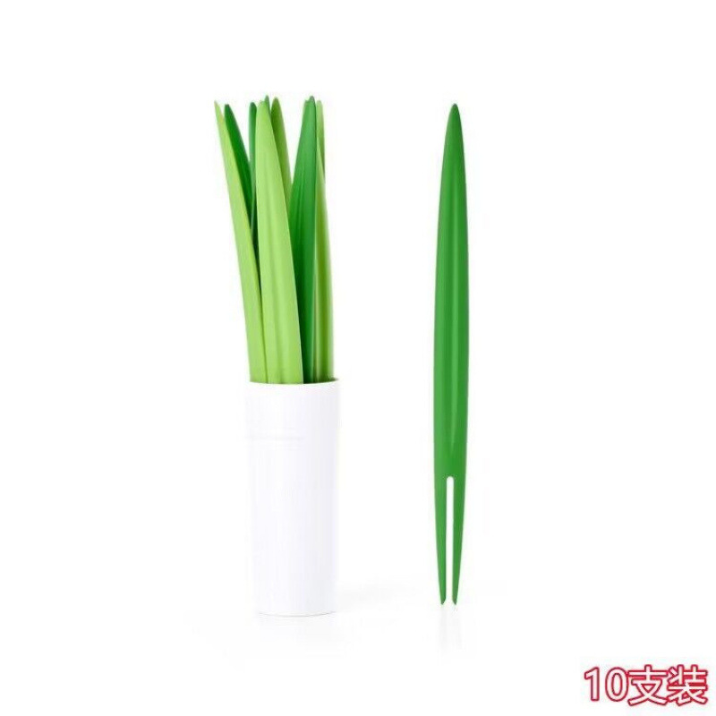 Japón hogar dibujos animados horquilla de fruta creativa para niños animales lindos horquilla de fruta de plástico set Bento stick