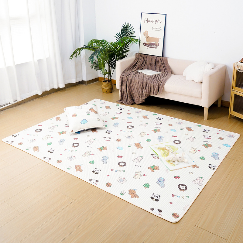 Children's crawling mat protective cover, bedroom bedside mat protector, machine washable, non-slip, dirt-resistant mat, baby anti-fall mat