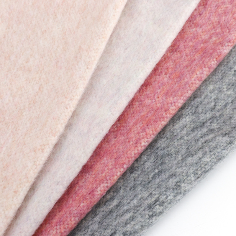 Full Wool Ring-Spun Tweed Fabric for Coats and Jackets, Single-Sided Wool Fabric Wholesale