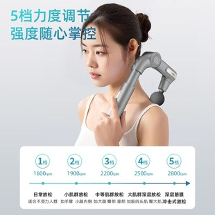 Foldable Telescopic Fascia Gun Muscle Relaxation Massage Artifact Portable Household Multi-Functional Full Body Gun Mute