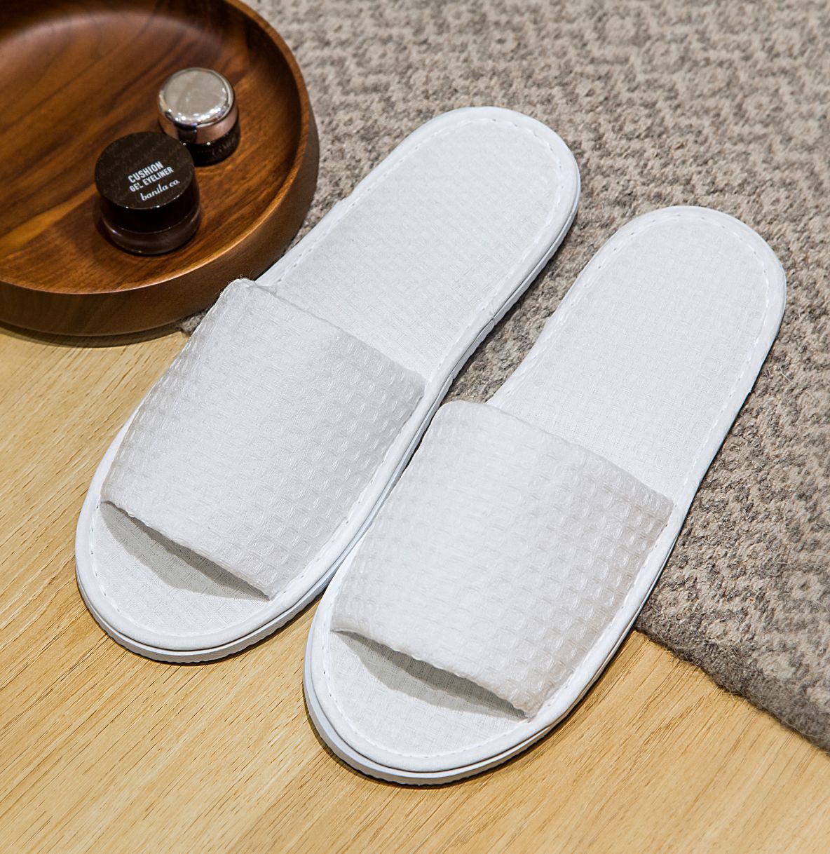 【No. 037】Waffle slippers size 42 (open)