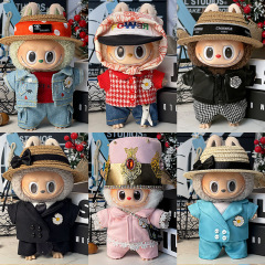 仅衣服适用labubu娃衣坐坐派对一二三代盲盒Labubu娃衣拉布布服装