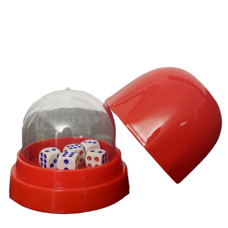 Thickened Transparent Cover Dice Cup Sieve Cup suit with Base Barbecue Dinner Bar Color Cup Swing Cup Customizable Logo