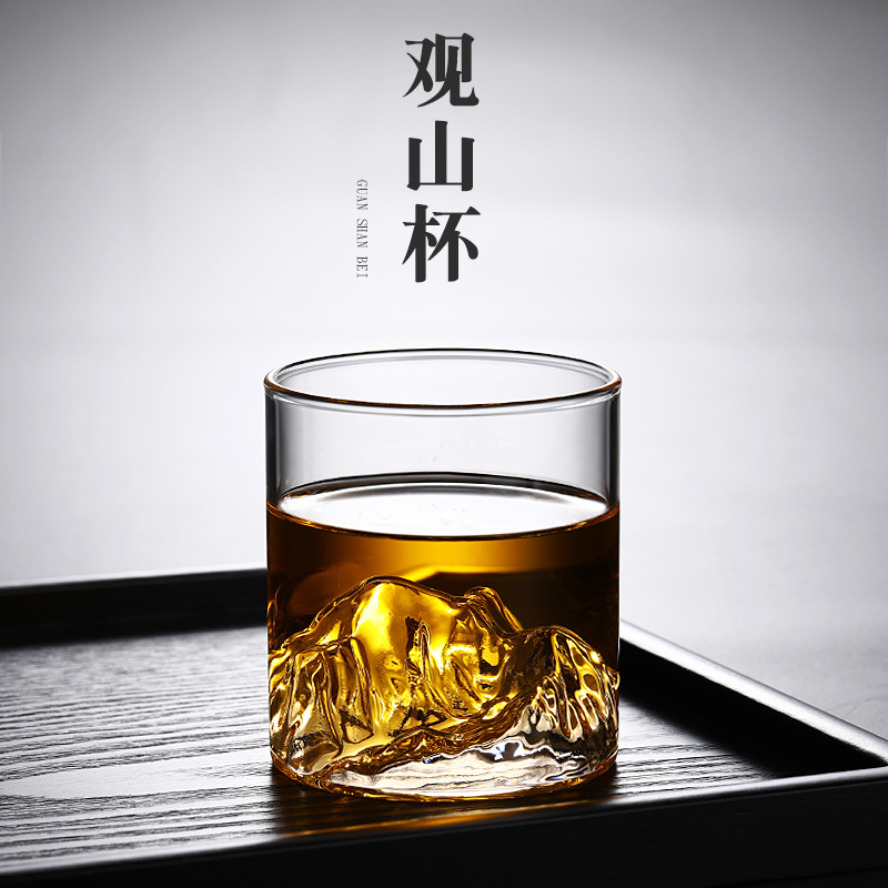 Glass Japanese coffee mountain tea