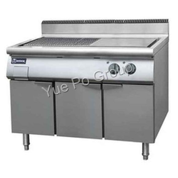 INTECH电热坑扒炉下掩门柜 (1/3坑扒,2/3平扒) (700)