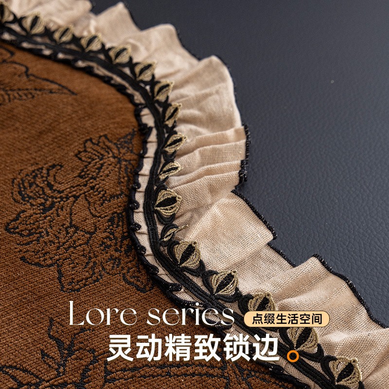 Otoño y invierno lujoso ligero de alto nivel de estilo medieval Nieve Niel toallas de sofá de forma especial tela antideslizante anti-agrietamiento cojín de sofá grueso