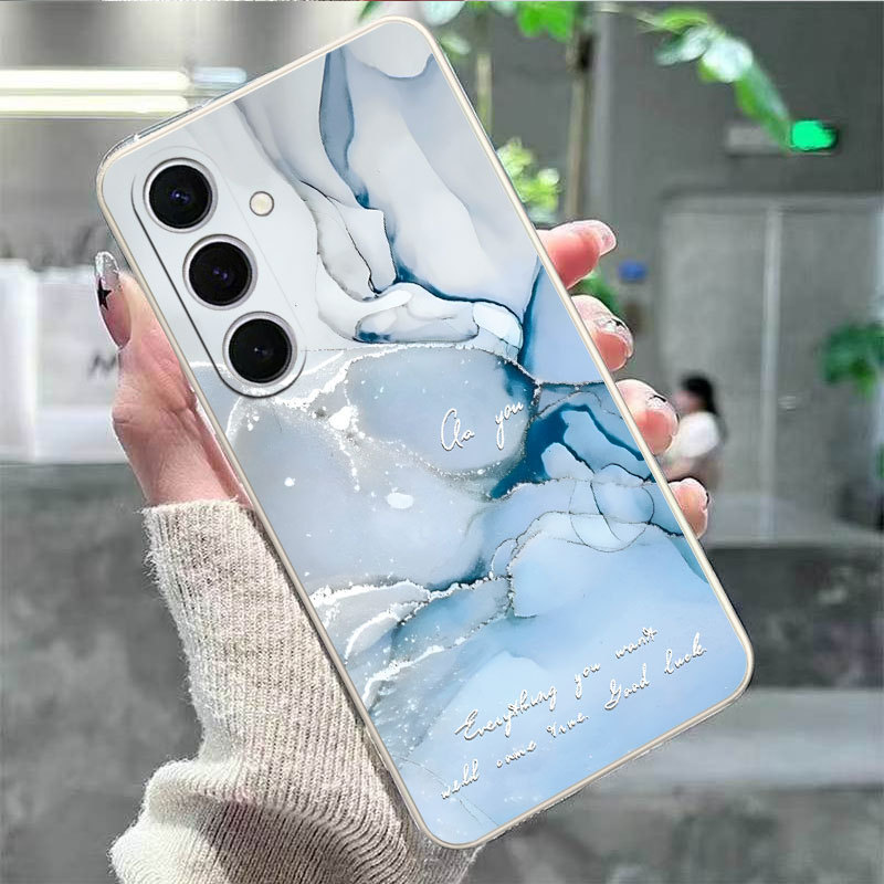 Marble Pattern Suitable for Samsung Galaxy S25 Phone Case Samsung A71 Full Cover Note20 Cross-Border A55