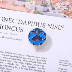 Cartoon Blue Seven Spot Ladybug Pin JOJO Creative Comic Costume Accessory Alloy Electroplated Badge