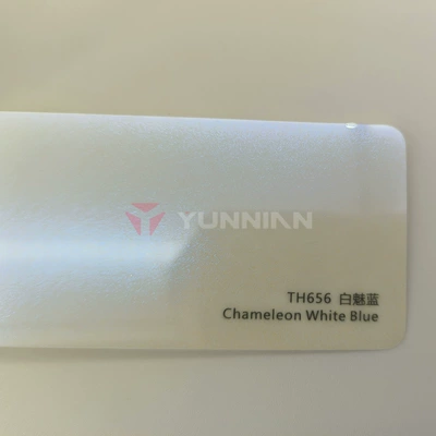 Film Casting-Grade Color-Changing Car Wrap Automotive Film - 15215m-5-years-warranty-tpu-white-charm-blue-water-sticker