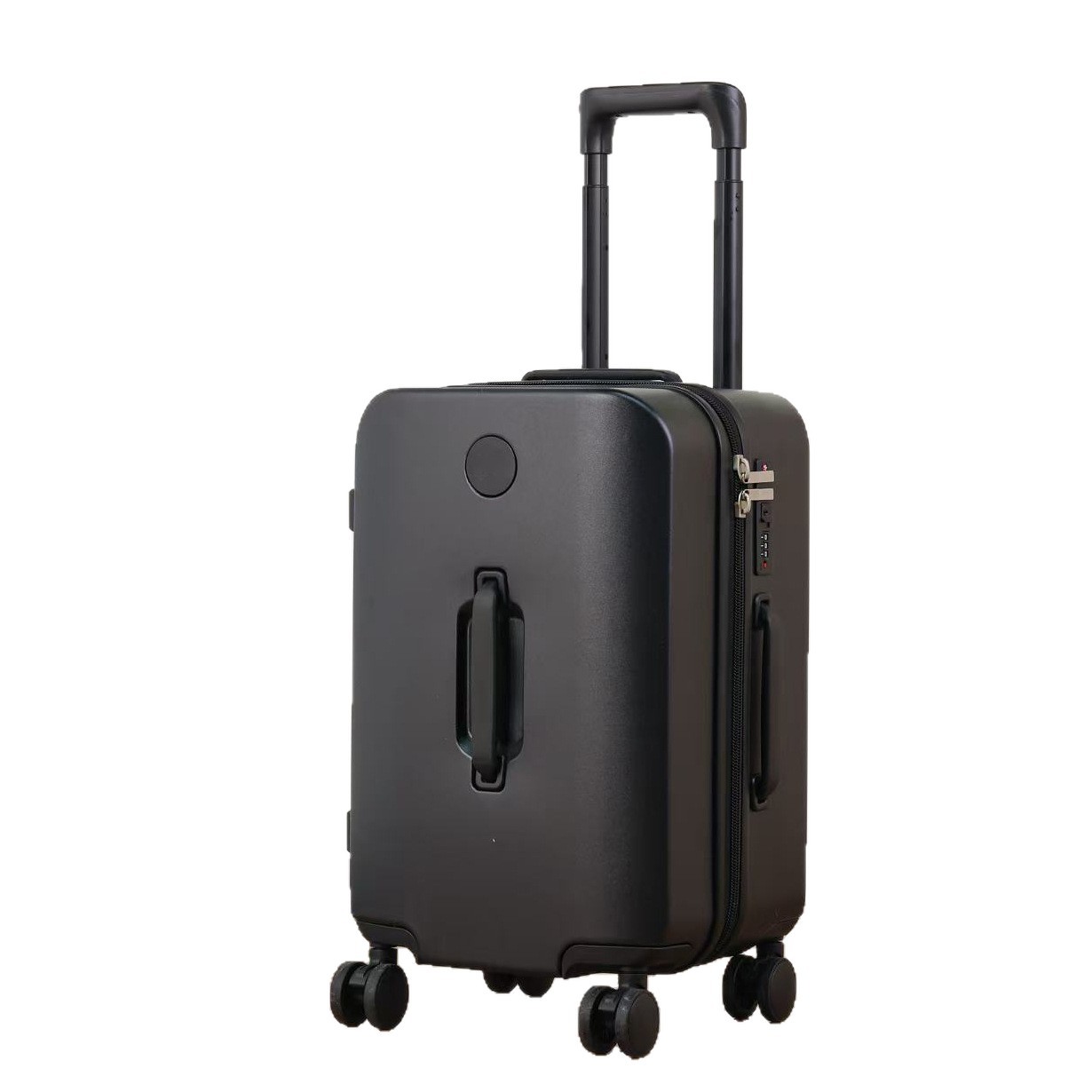 New Model High Quality Thickened Deep Waterproof Zipper Trolley Suitcase Explosive Proof Combination Lock Stylish Travel Case_voghion.com
