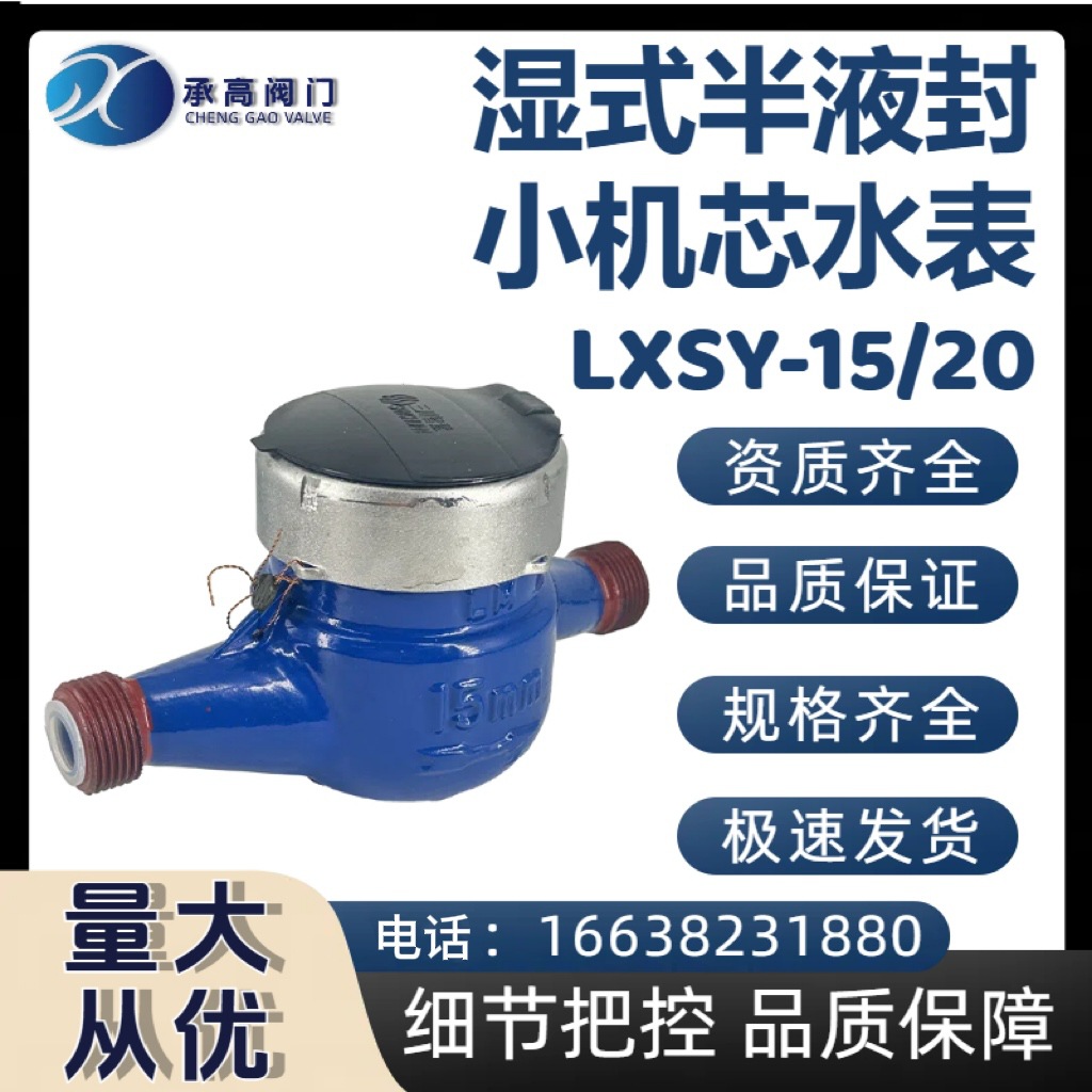 江西智慧出租房自来水管道国标半液封小机芯灵敏水表惠民家用其他