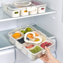 新款爱心冰箱保鲜盒食品级香料密封盒户外野餐篮零食水果收纳盒子