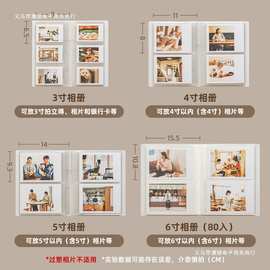 ♔【带保护壳】拍立得相册3/4/5/6寸明信片照片相册本册收纳本追