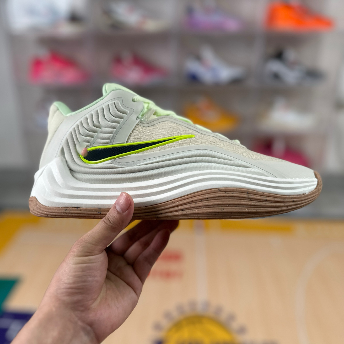 Zapatillas de Baloncesto para Entrenamiento Freak 7 de Cuero y Caucho Transpirables Antitorsión