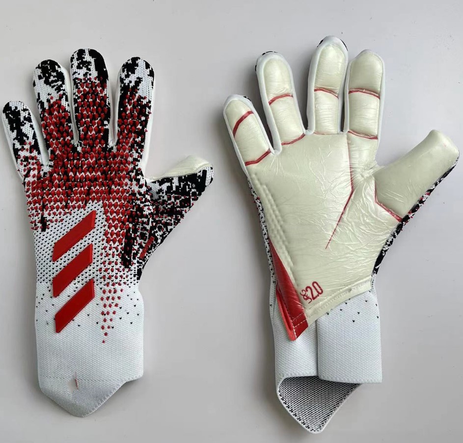 Guantes de fútbol dedo protector transpirable resistente al desgaste engrosada adultos niños deportes guantes portero fútbol portero guantes de portero
