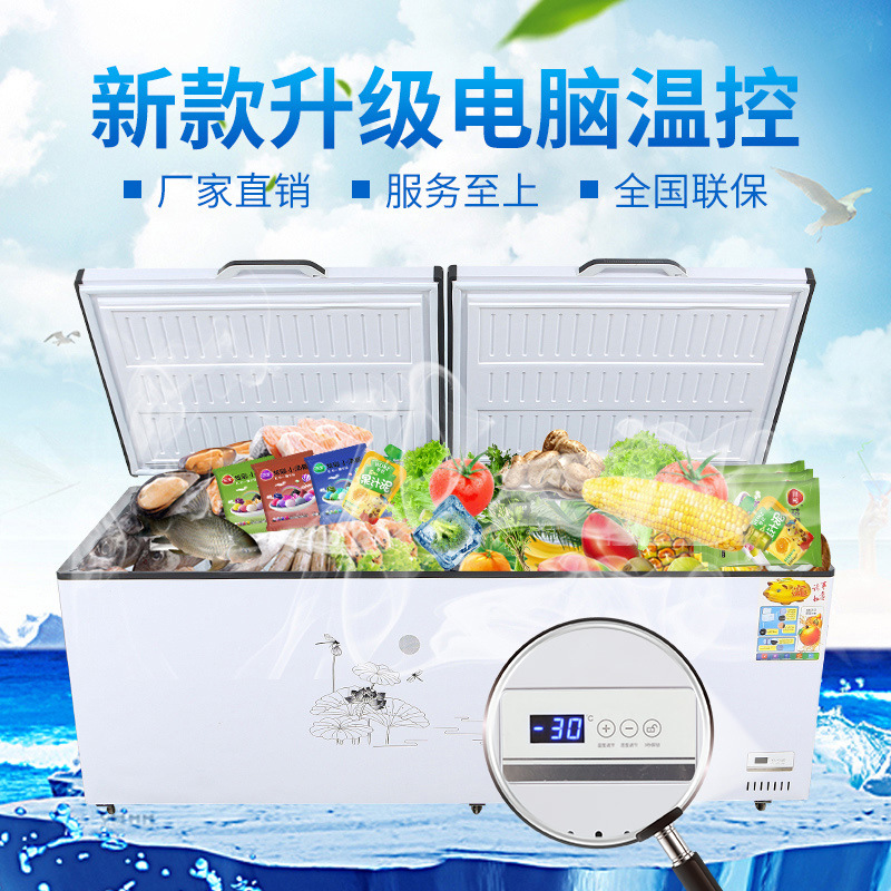 展示大冰柜商用单温冷藏冷柜保鲜冷冻两用大容量商用静音卧式