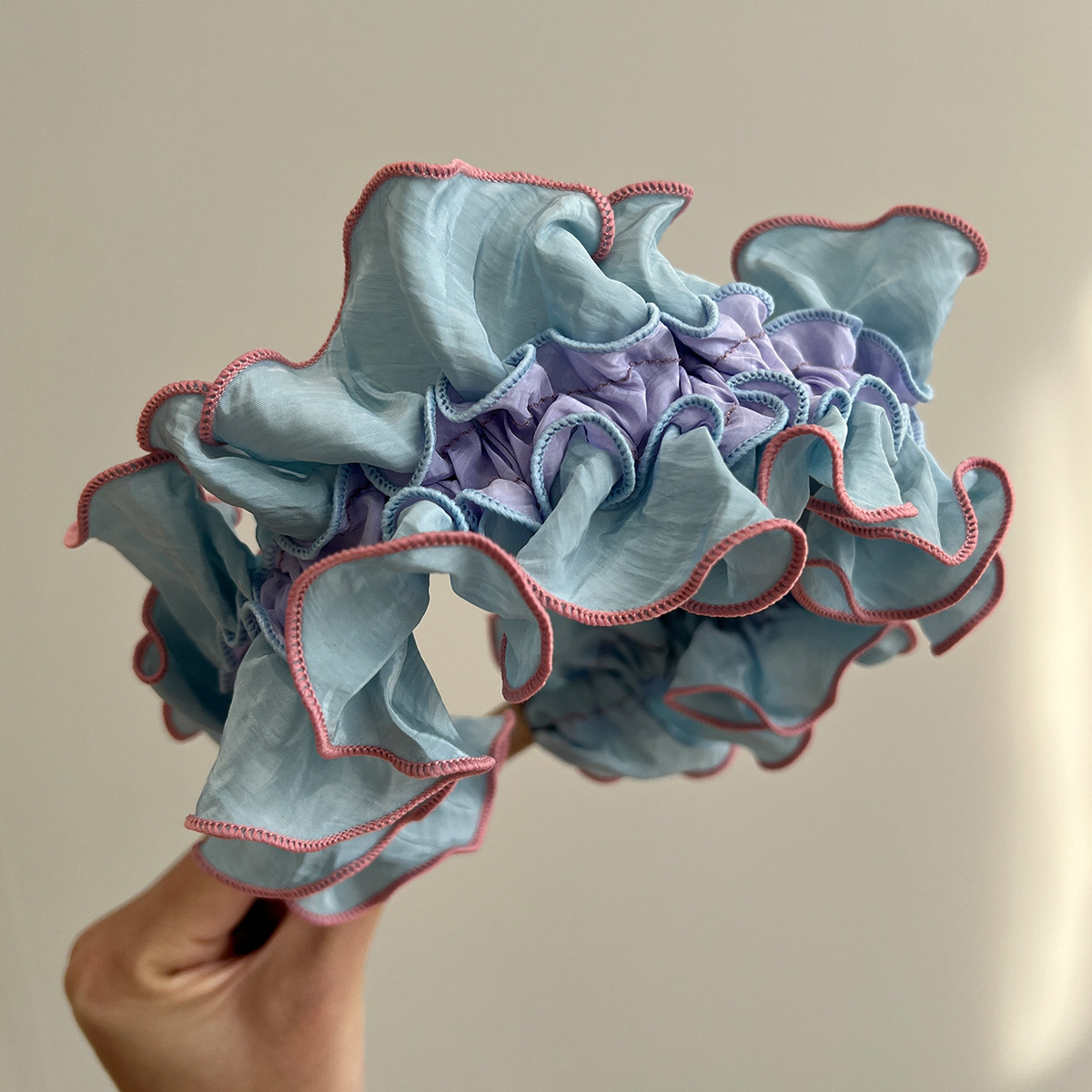 180g Weight Hair Band Hair Accessories Type 1 Piece Quantity Holiday, Daily Occasion Cloth Material Flower Pattern All Seasons Season Women's Gender Pleated Design Elegant Style Elegant Women's Flower Cloth Pleated Hair Band 6