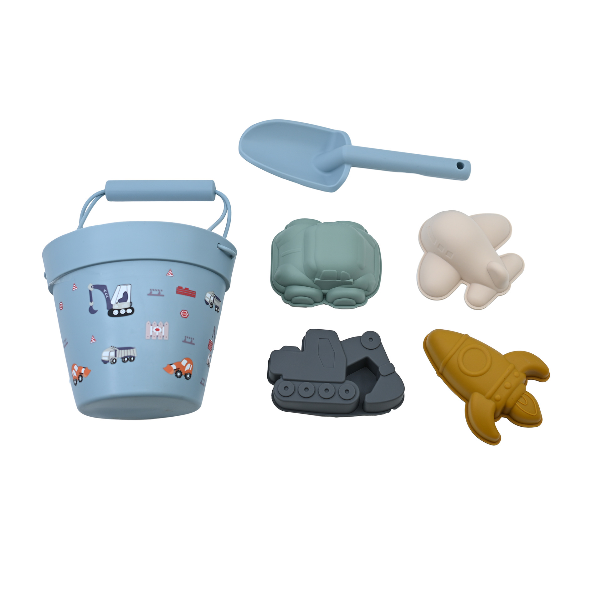 Herramientas de excavación de arena Barril junto al mar Juguetes para niños Pala junto al mar Fruta para padres e hijos Barril de silicona Juego de juguetes de playa