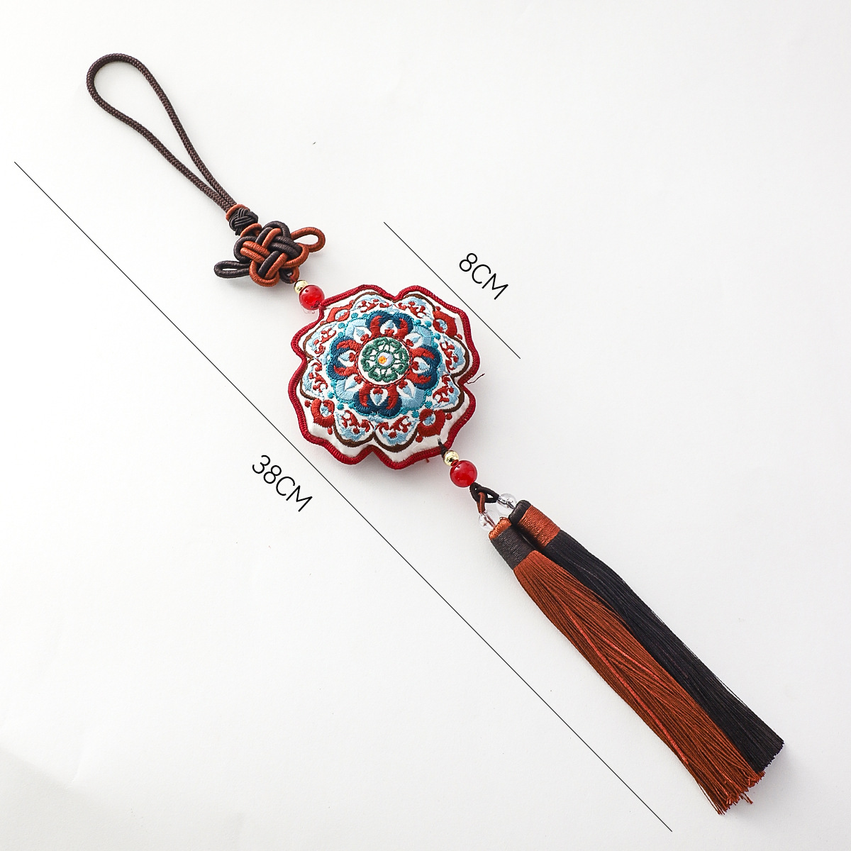 Nuevo bordado de siete colores cordier colgante de bordado decoración caja de regalo embalaje de flores DIY material de arte