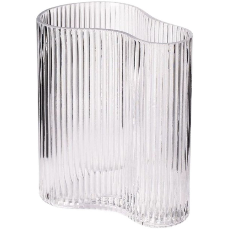 Jarrón de Vidrio Vertical Nórdico, Decoración Creativa para el Hogar, Sala de Estar, Arreglo Floral, Jarrón Hidropónico, Decoración con Rosas