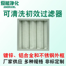 G4可清洗初中效过滤器工业用源头厂家定制空调折叠板式初效过滤器