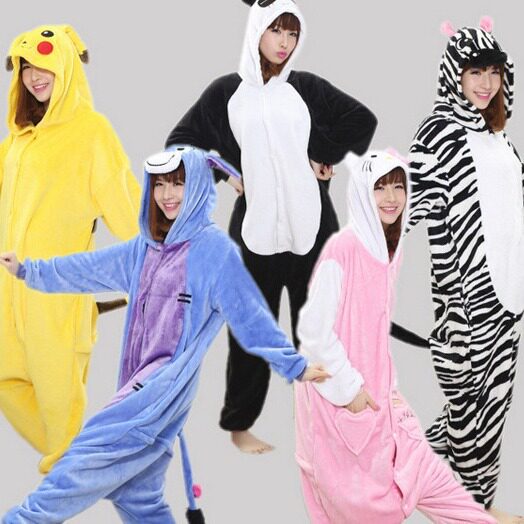 Autumn and winter manufacturers wholesale dinosaur donkey stillson cartoon flannel one-part pajamas men's and women's home clothes