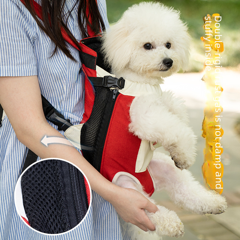 thumbnail image 5 of Bolsa para mascotas, bolsa para perros, mochila de viaje portátil, mochila de malla para gatos, mochila de cuatro patas, 5 of 5