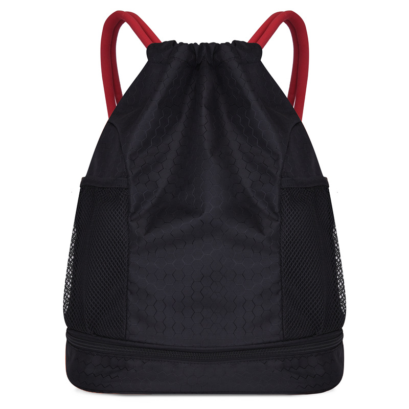 Nueva separación húmeda y seca bolsa de natación bolsa de baloncesto bolsa de cordón mochila deportes bolsa de natación
