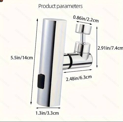 Water Cross Border Shower Faucet Rotation Household Kitchen Tap Extension Waterfall Swivel Feather Anti-Theft Water Faucet Gadget