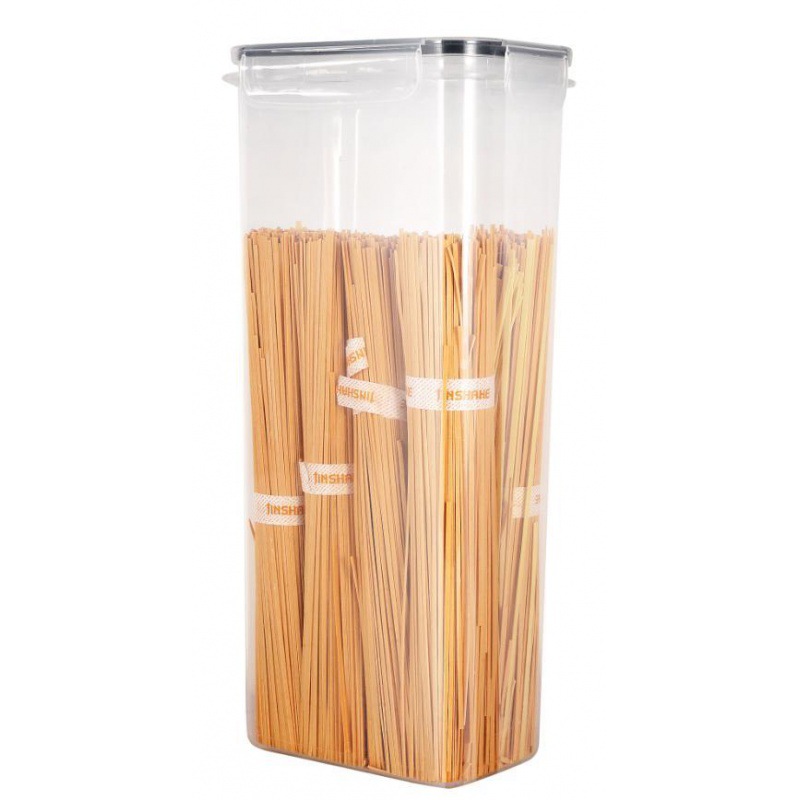 Caja de almacenamiento transfronteriza de plástico transparente gran capacidad de granos, contenedor de frutas y verduras, tanque de almacenamiento de granos