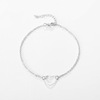 Fashionable bracelet heart shaped, fresh jewelry, accessory, European style, suitable for import, city style, simple and elegant design