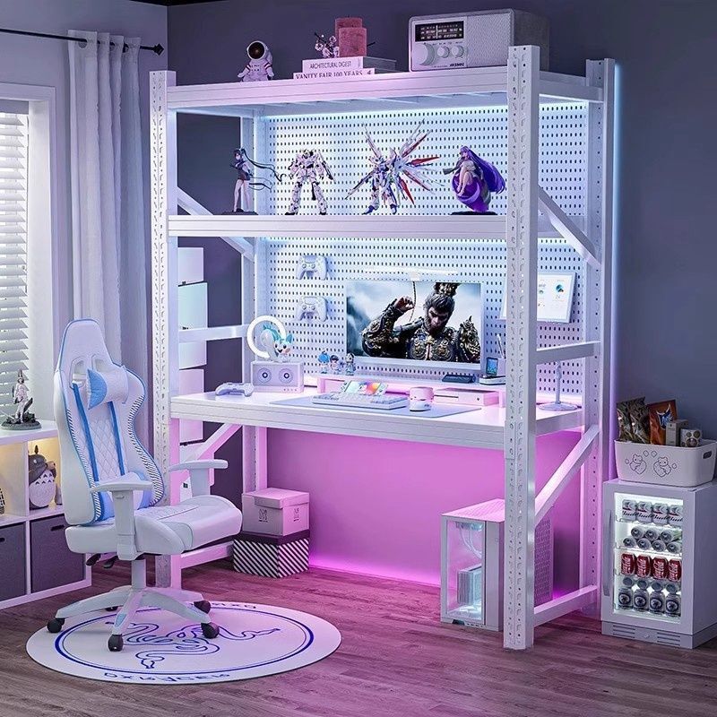 Computer Desk for Home Use, Adjustable Height Gaming Desk, Rental House Study Desk, Bedside Storage Desk, Workbench, Shelf, Writing Desk Computer Desk for Home Use, Adjustable Height Gaming Desk, Rental House Study Desk, Bedside Storage Desk, Workbench, Shelf, Writing Desk
